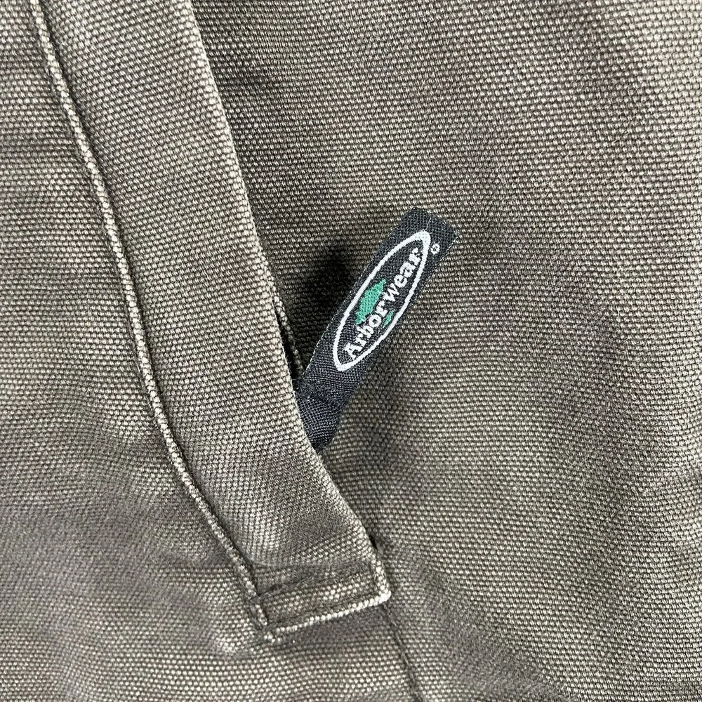Arborwear Vest Mens XL Full Zip Canvas Workwear Fleece Lined Outdoor Utility